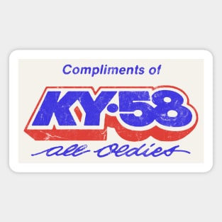 CKY 580 AM Winnipeg / 80s Radio Station Magnet